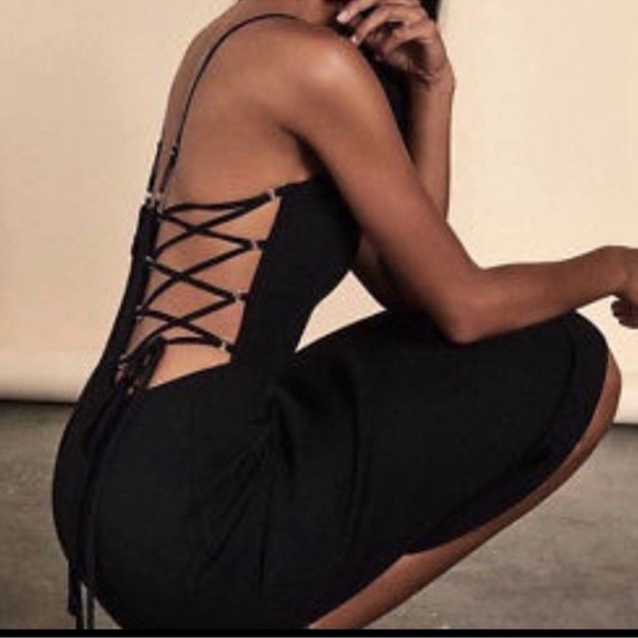 BCBG MaxAzria ESMEE Lace up Cutout dress SIZE 0 NWT - Picture 9 of 10